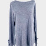 Nic + Zoe Size L Steel Blue Long Sleeve - Article Consignment