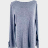 Nic + Zoe Size L Steel Blue Long Sleeve - Article Consignment
