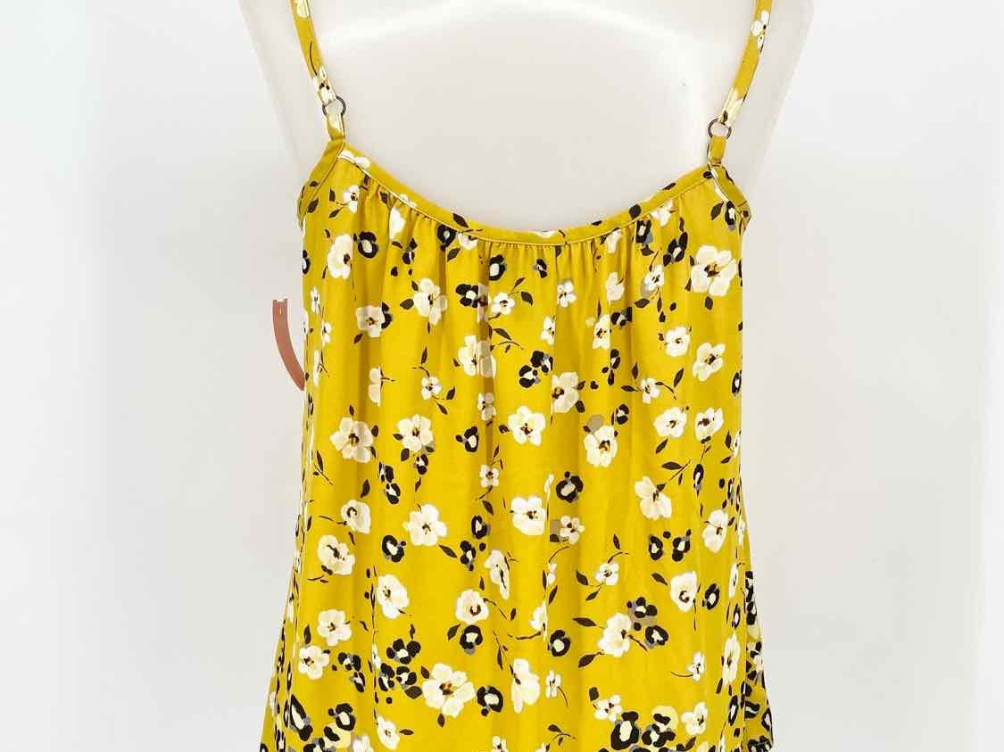 Cabi Women's Yellow Tank Floral Size S Sleeveless - Article Consignment
