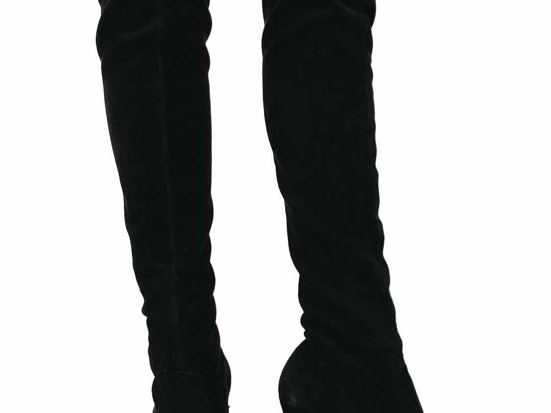 Jean-Michael Cazabat Shoe Size 38/8 Black Over-the-knee Suede Boots - Article Consignment