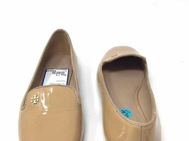 Tory Burch Shoe Size 7.5 Tan Patent Leather Loafers - Article Consignment