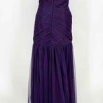 WHITE by Vera Wang Women's Purple Strapless Tulle Formal Size 6 Gown - Article Consignment