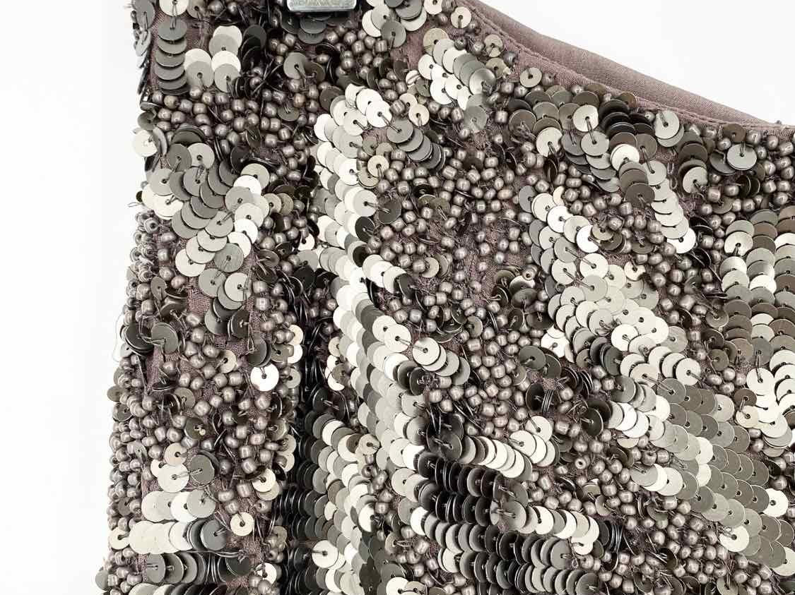 Gold Hawk Women's Charcoal pencil Bamboo Sequined Beaded Size M Skirt - Article Consignment