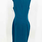 HALSTON HERITAGE Women's Blue sheath Professional Size 6 Dress - Article Consignment