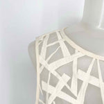 W118byWalterBaker Women's Bridget Cream Fit & Flare Tulle Abstract Size S Dress - Article Consignment