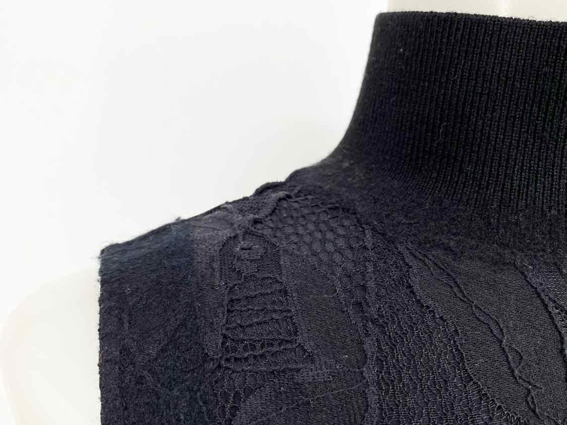 rag & bone Women's Black Mock Neck Lace Size 2 Dress - Article Consignment