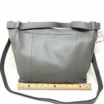 VINCE CAMUTO Gray Print Abstract Genuine Leather Satchel - Article Consignment