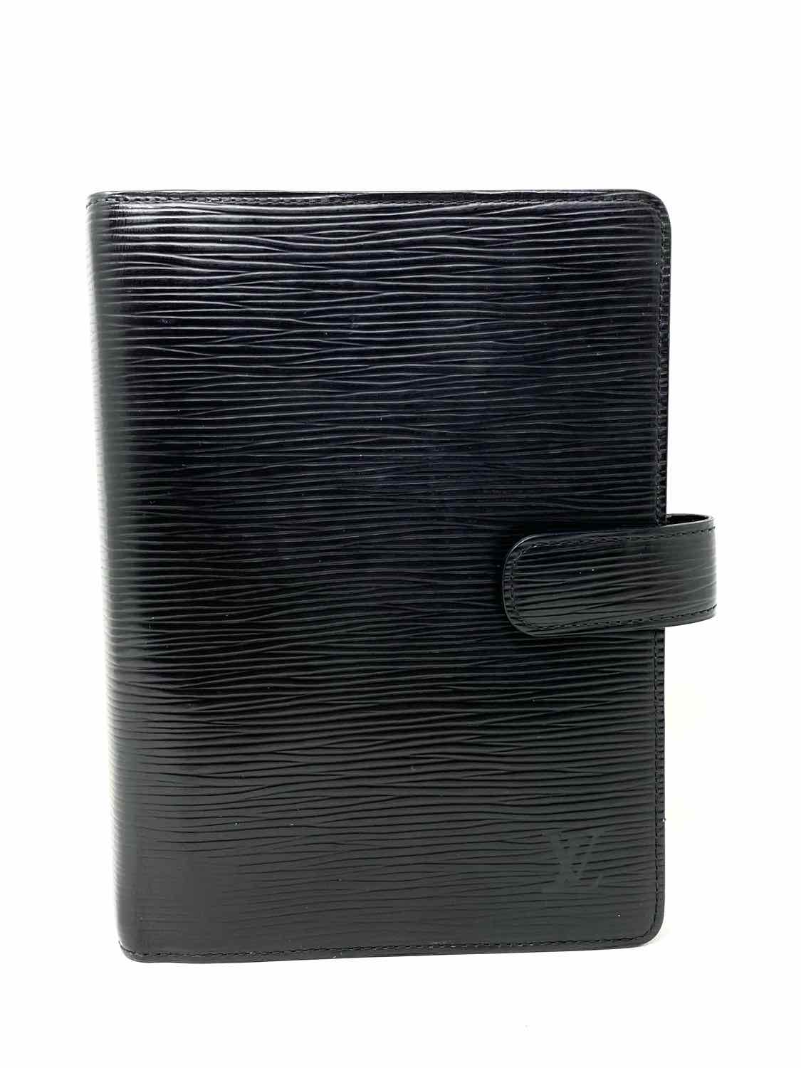 LOUIS VUITTON 1997 Agenda MM Epi leather black Wallet - Default