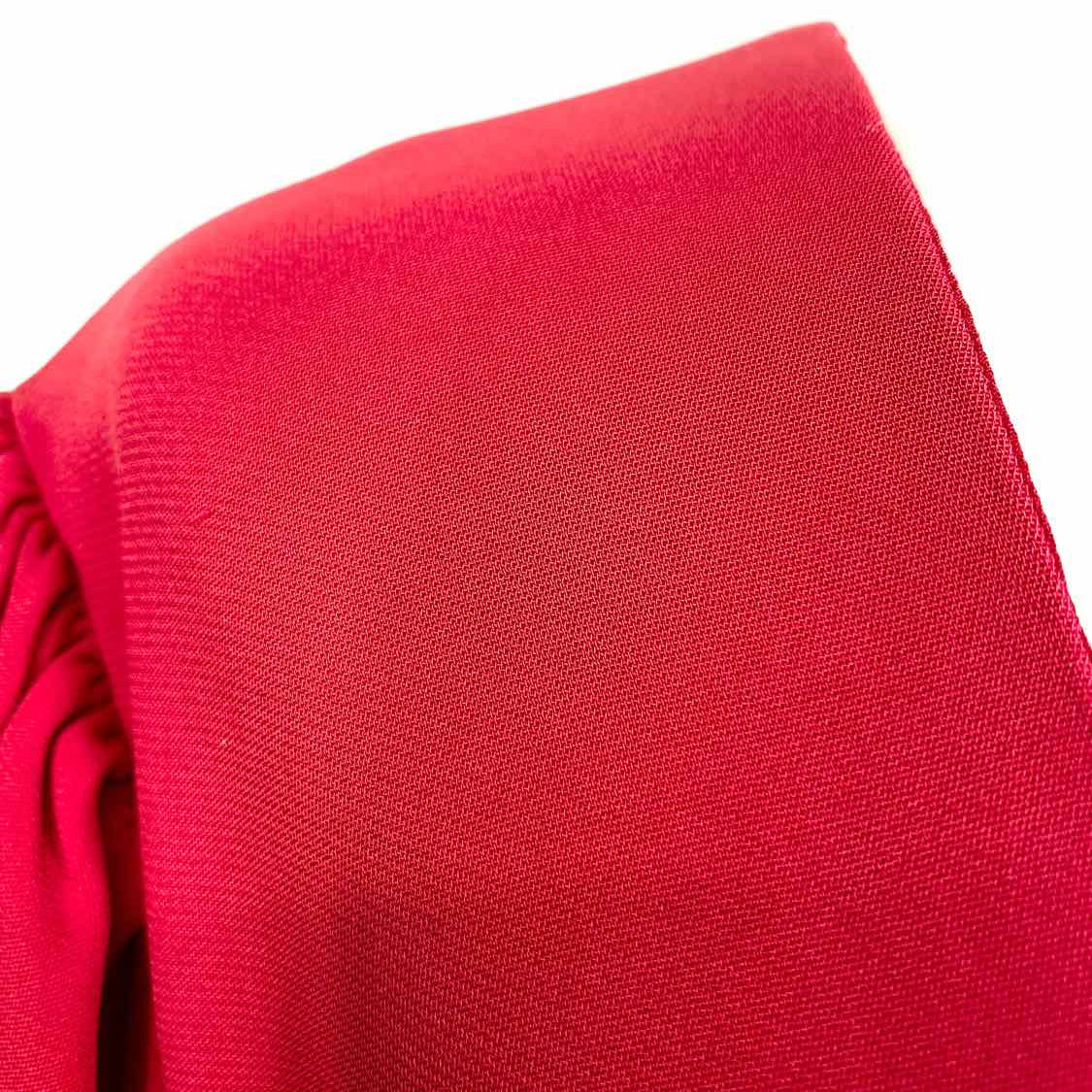 Self Portrait Women's Red Size 8 Puff Sleeve Ruffled Dress