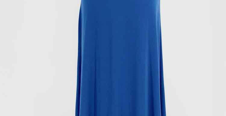 HALSTON HERITAGE Size XS Cobalt Evening Polyester Blend Dress - Article Consignment