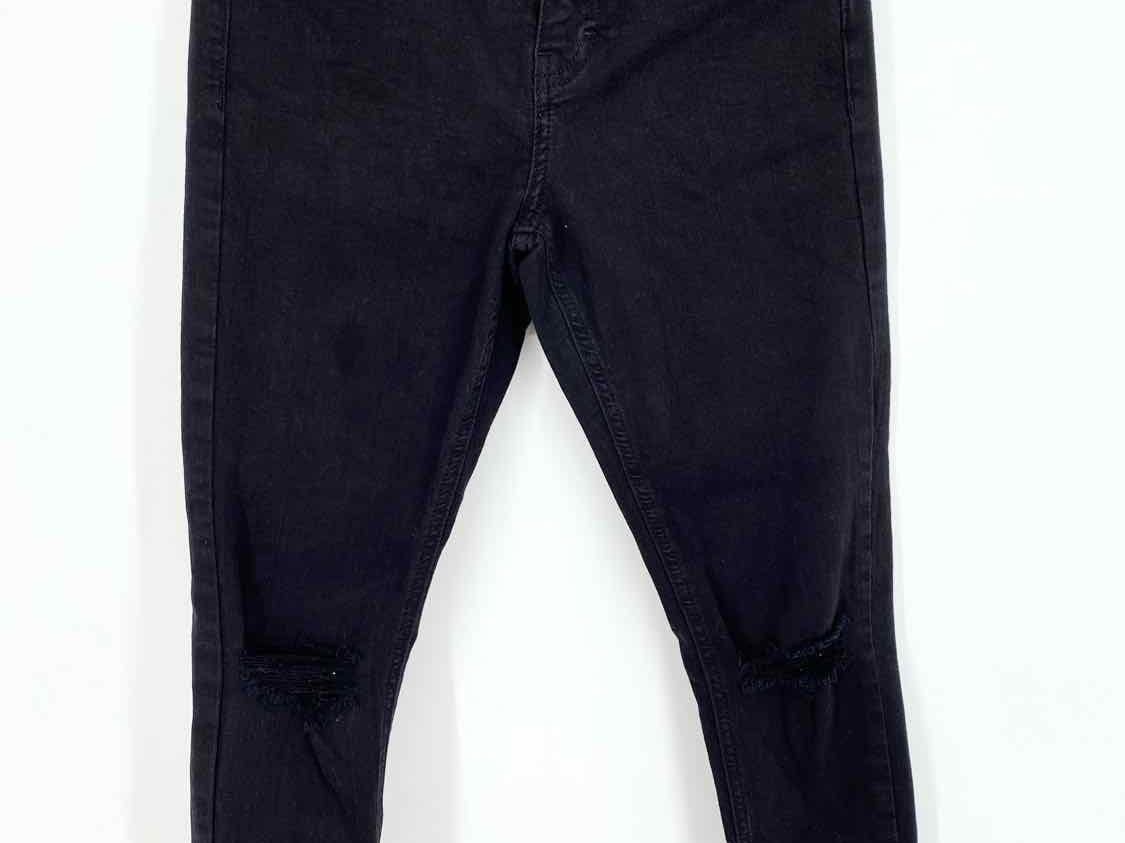 Topshop Women's Black Skinny Mom Jeans Size 28/6 Jeans - Article Consignment