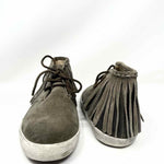 FRYE Women's Taupe Suede Fringe Size 7 Sneakers - Article Consignment