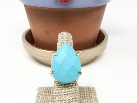 Gold/Turquoise Ring - Article Consignment