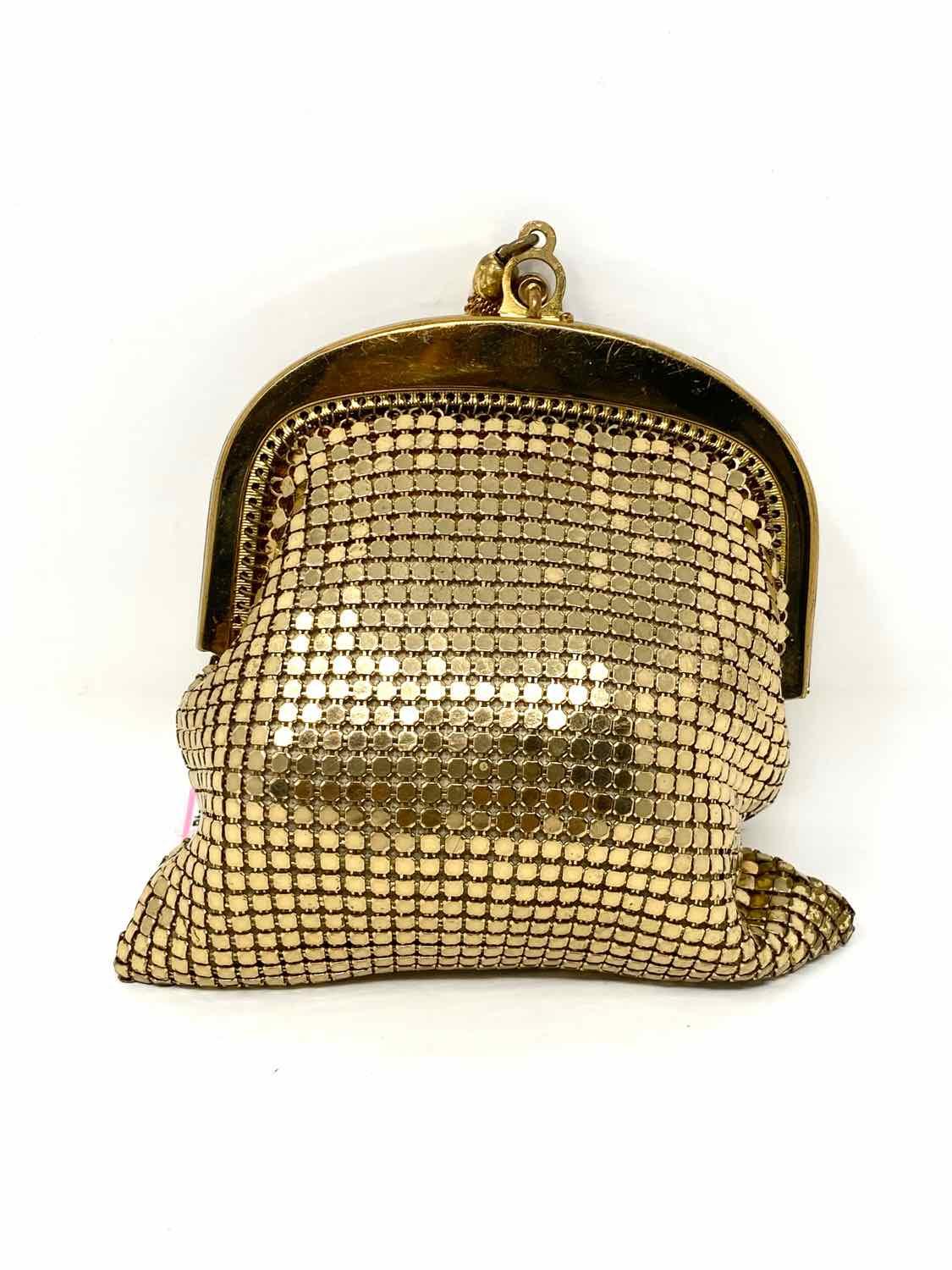 Whiting&Davis Gold-tone Hinged Mesh Coin Purse - Article Consignment