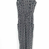 Max Studio Women's black/white Sleeveless Print Size M Jump Suit - Article Consignment