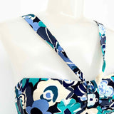 Nanette Lepore Size 4 Blue/Teal Silk Floral Sleeveless - Article Consignment