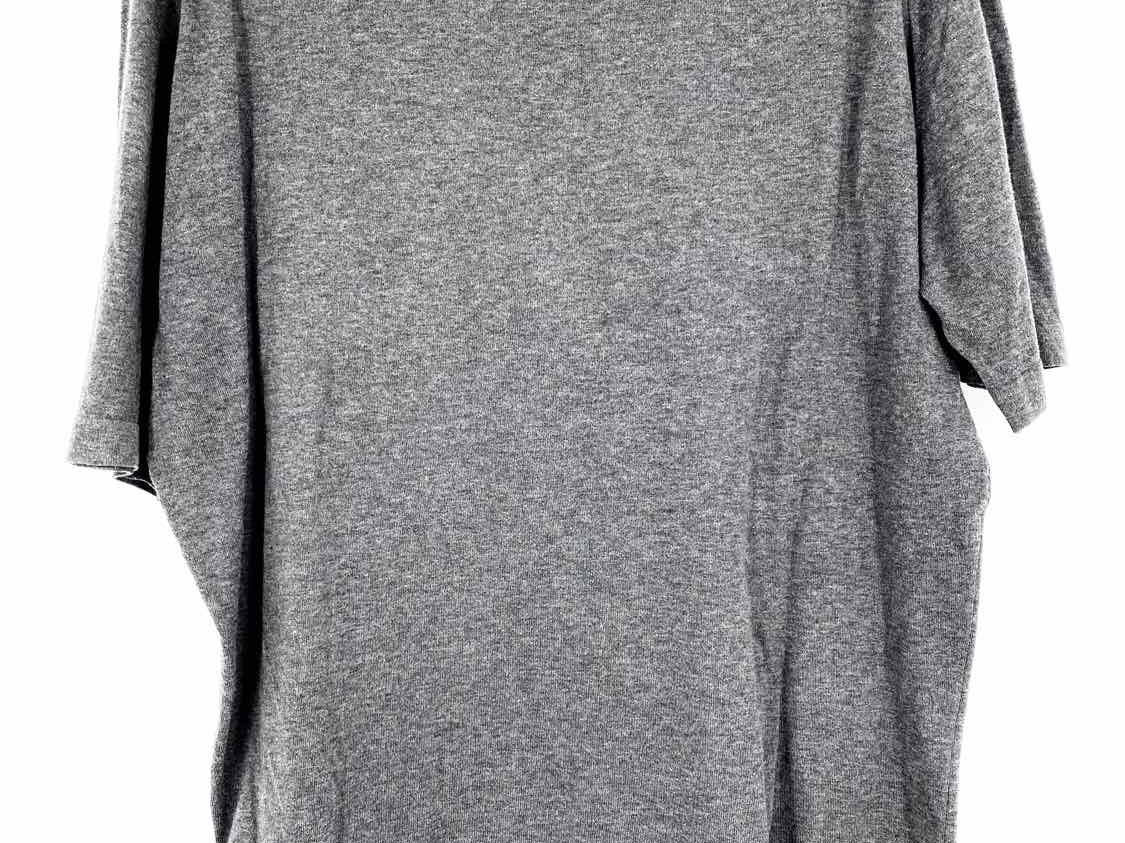 Size L John Smedley Gray Short Sleeve Shirt - Article Consignment