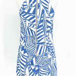 Lily Pulitzer Size 00 Blue/White Cotton Shift Print Dress - Article Consignment