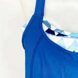 Prana Women's Blue/White Tank Layered Size S Sleeveless - Article Consignment