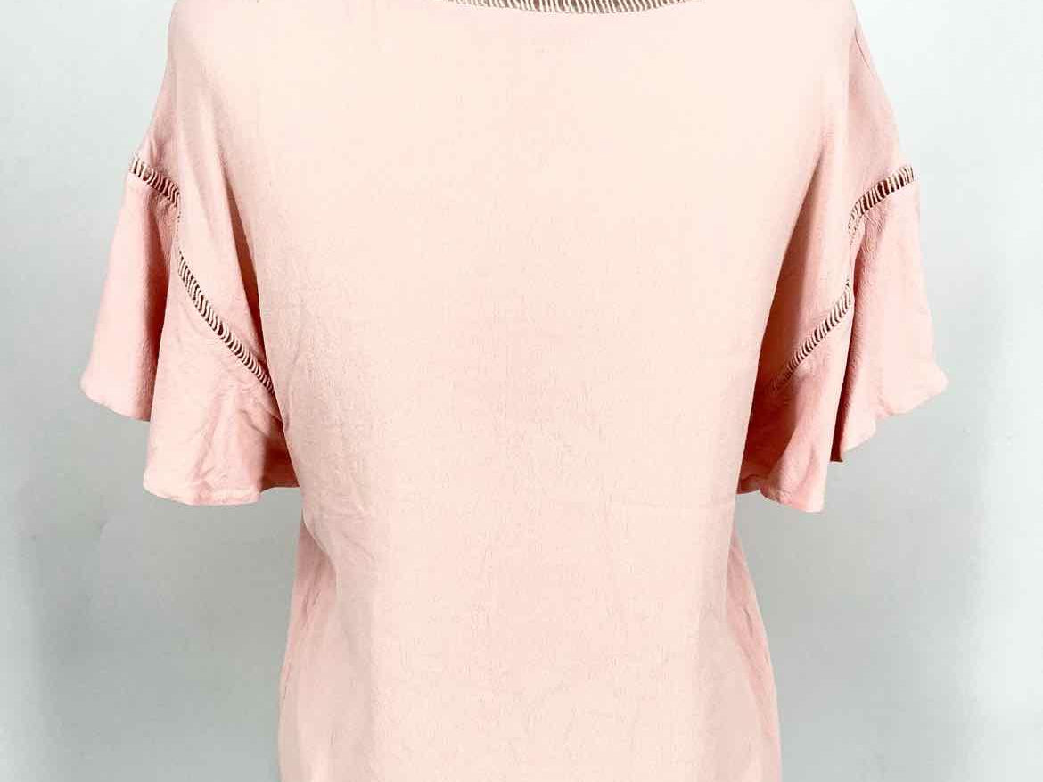 Rebecca Taylor Size 4 Pink Short Sleeve Top - Article Consignment