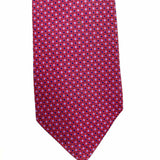 dunhill Red with blue Dots Necktie - Article Consignment
