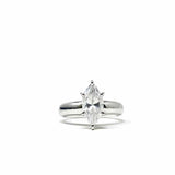 .925 Silver Marquise Cut Cubic Zirconia Ring - Article Consignment