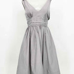 hitherto Women's Silver Sleeveless Holiday Size 0 Dress - Article Consignment