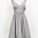 hitherto Women's Silver Sleeveless Holiday Size 0 Dress - Article Consignment