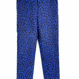 3.1 Phillip Lim Women's Blue/Black Size 4 Straight Animal Print Pants