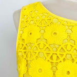 Juicy Couture Women's Yellow Sleeveless Lace Size 8 Dress - Article Consignment