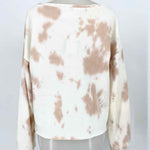 Grayson/Threads Women's White/Beige Pullover Butterfly Size M Sweatshirt - Article Consignment