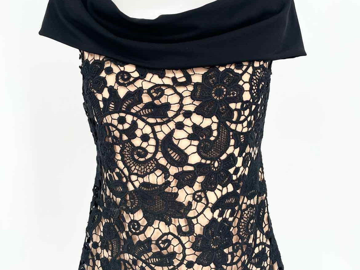 Julian Chang Size XS Black Lace Sleeveless - Article Consignment