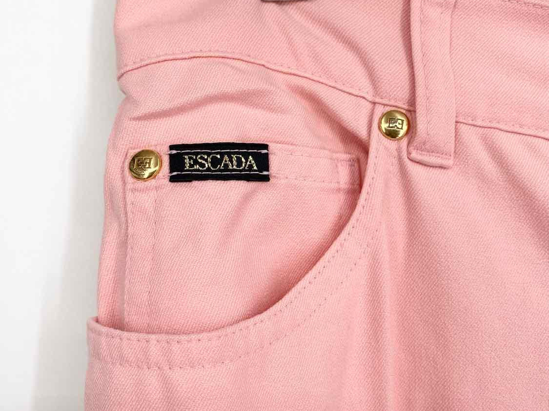 ESCADA Women's salmon Straight Denim High Waisted Luxury Size 42/M Jeans - Article Consignment