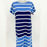 vineyard vines Women's Blue/White A-Line Stripe Size XS Dress - Article Consignment