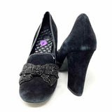 Tory Burch Women's Black Suede Embellished Size 8 Pumps - Article Consignment