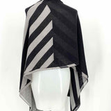 rag & bone Gray/Black Large Color Block Scarf - Article Consignment