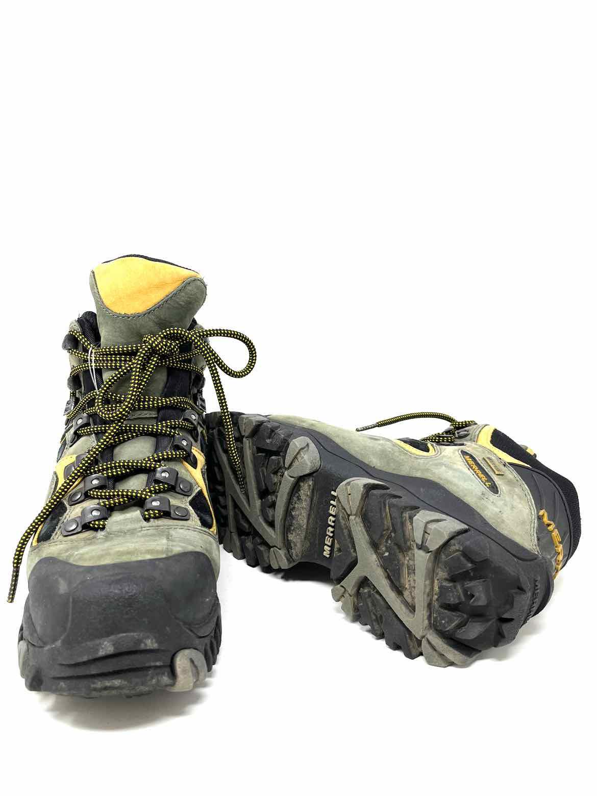 Merrell Women's Green/Black Hiking Lace-Up Size 7 Boots - Article Consignment