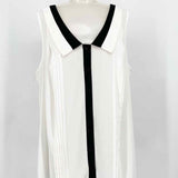 41HAWTHORN Women's White/Black Tank Size 2X Sleeveless - Article Consignment