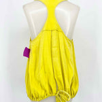 Alisha Levine Women's Yellow Open Back Silk Spring Size L Sleeveless - Article Consignment
