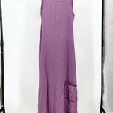 Cynthia Ashby Women's Purple Sleeveless Linen Lagenlook Size M Dress - Article Consignment