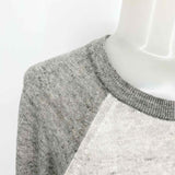 Vince Women's Gray Pullover Linen Blend Contrast Size L Sweater - Article Consignment