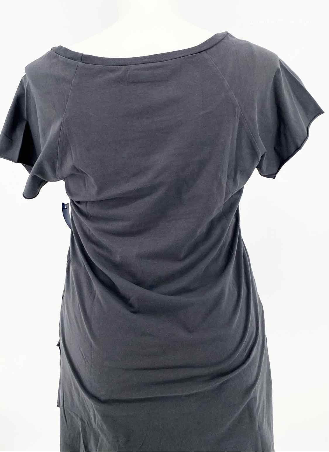 32 Swans Size L Dark Gray S/S Cotton Blend Tunic - Article Consignment