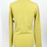 MANRICO Women's Chartreuse Pullover Cashmere Knit Italy Size L Long Sleeve - Article Consignment