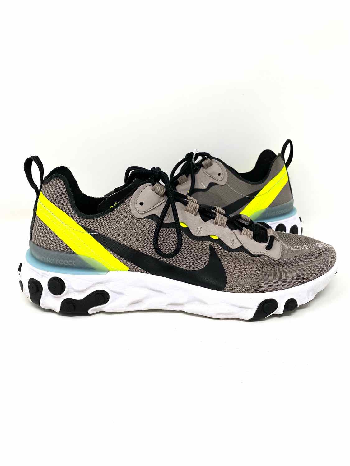 Nike React Element 55 Premium Men s Gray ATHLETIC Shoe Size 9 Sneakers