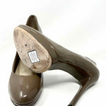 BRIAN ATWOOD Women's Taupe Platform Patent Leather Size 10 Pumps - Article Consignment