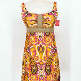Milly of New York Women's Pink/Orange sheath Paisley Size 6 Dress - Article Consignment