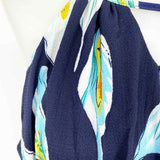 LUXMI Women's Navy/Pink Racerback Floral Size L Dress - Article Consignment