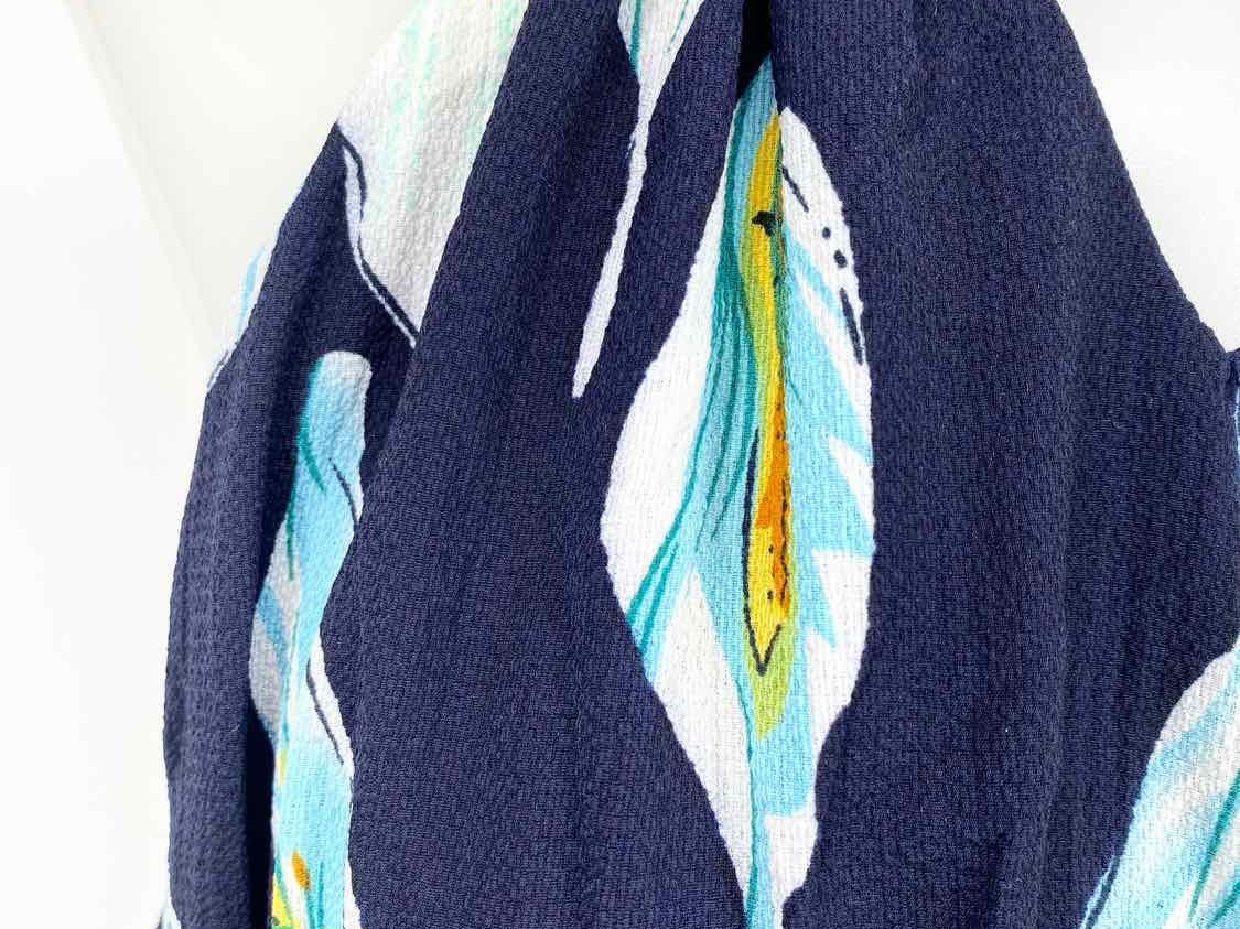 LUXMI Women's Navy/Pink Racerback Floral Size L Dress - Article Consignment