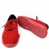 Giesswein Shoe Size 39/8 Red/Black Merino Wool Knit Sneakers - Article Consignment