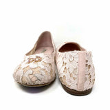 DOLCE & GABBANA Women's Lace Ballet Flats with Rhinestone DC logo Size 38/8 - Article Consignment